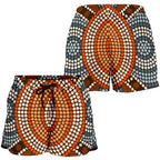 Aboriginal Shorts, Indigenous Dot Painting Short Women 05 - Vibe Hoodie