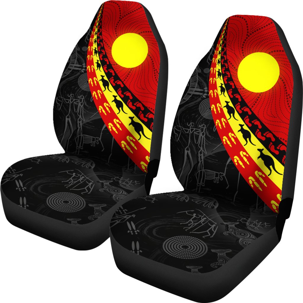 aboriginal-car-seat-covers-indigenous-flag-circle-dot-painting
