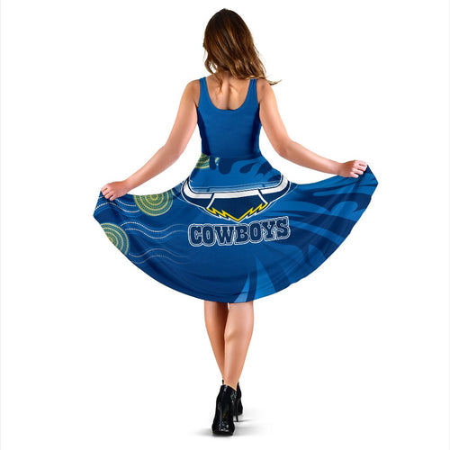 Cowboys Fire Women's Dress North Queensland - Vibe Hoodie