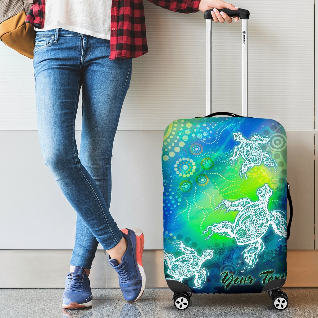 custom-text-aboriginal-luggage-covers-indigenous-turtle-ocean-dot-painting-art