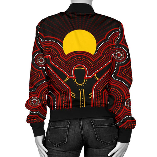 aboriginal-personalised-womens-bomber-jacket-the-sun-always-shines