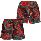 Women's Shorts - Aboriginal Animal & Dot Acrylic Paint - Vibe Hoodie