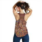 Racerback Tank - Aboriginal Patterns Tank Top Animal Art - Women - Vibe Hoodie
