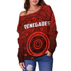 Renegades Indigenous Off Shoulder Sweater - Vibe Hoodie