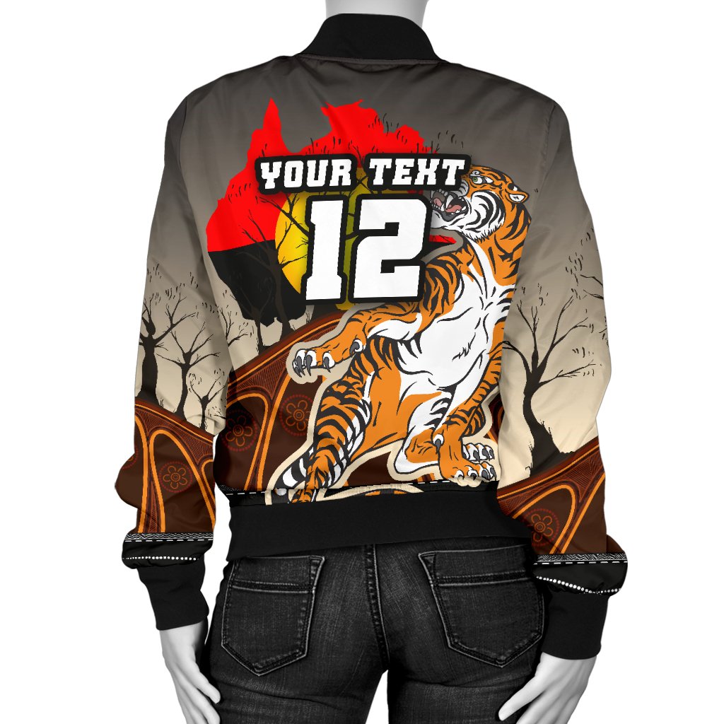 custom-personalised-wests-tigers-womens-bomber-jacket-version-aboriginal-art