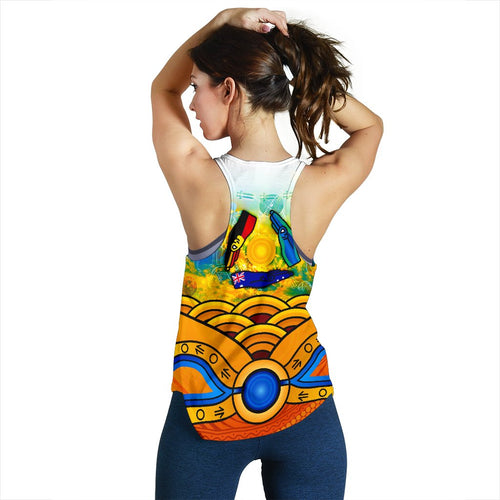Aboriginal Women's Racerback Tank, Australia Kangaroo Naidoc Week 2021 - Vibe Hoodie