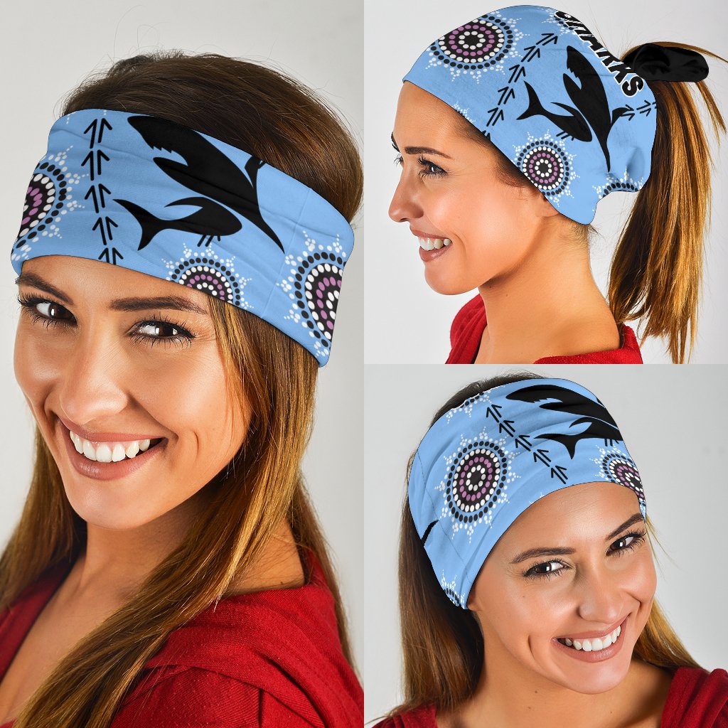 cronulla-bandana-3-pack-sharks-simple-indigenous-blue
