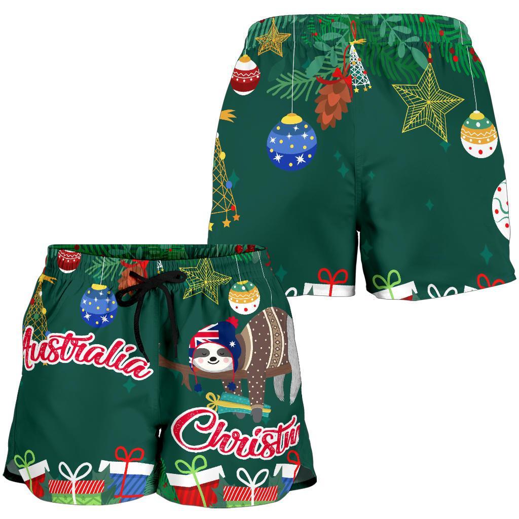 Christmas Women's Shorts Green - Merry Christmas - Vibe Hoodie