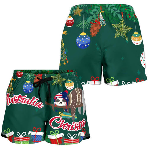 Christmas Women's Shorts Green - Merry Christmas - Vibe Hoodie