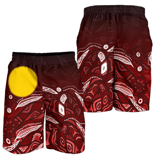 aboriginal-mens-shorts-red-landscape