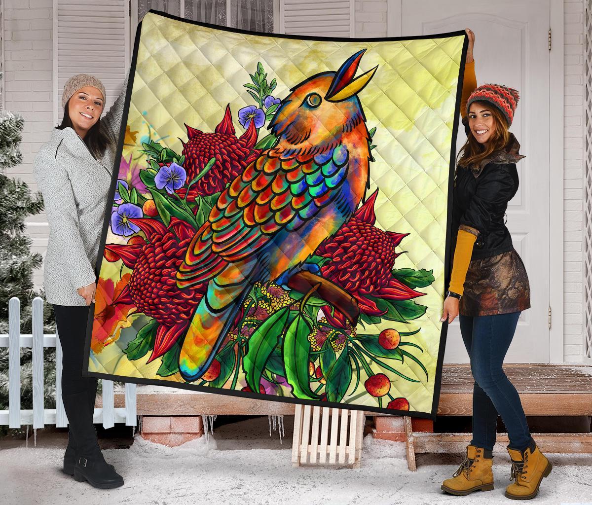 premium-quilt-australia-kookaburra-with-waratah