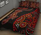 aboriginal-personalised-quilt-bed-set-aboriginal-lizard-with-dot-painting-pattern