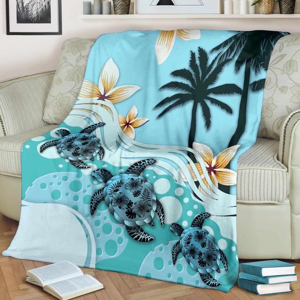 new-zealand-premium-blanket-blue-turtle-hibiscus