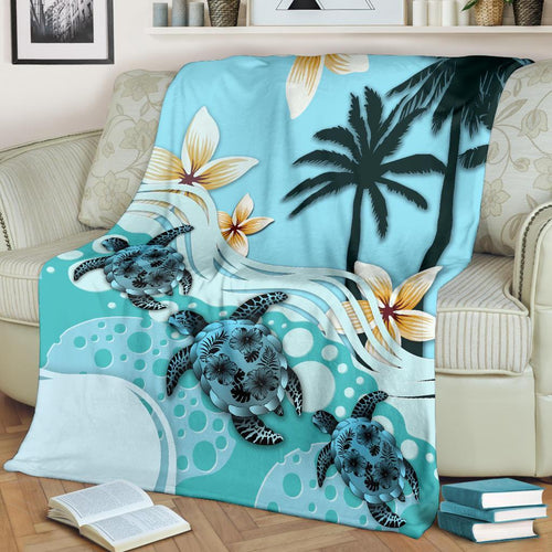 new-zealand-premium-blanket-blue-turtle-hibiscus