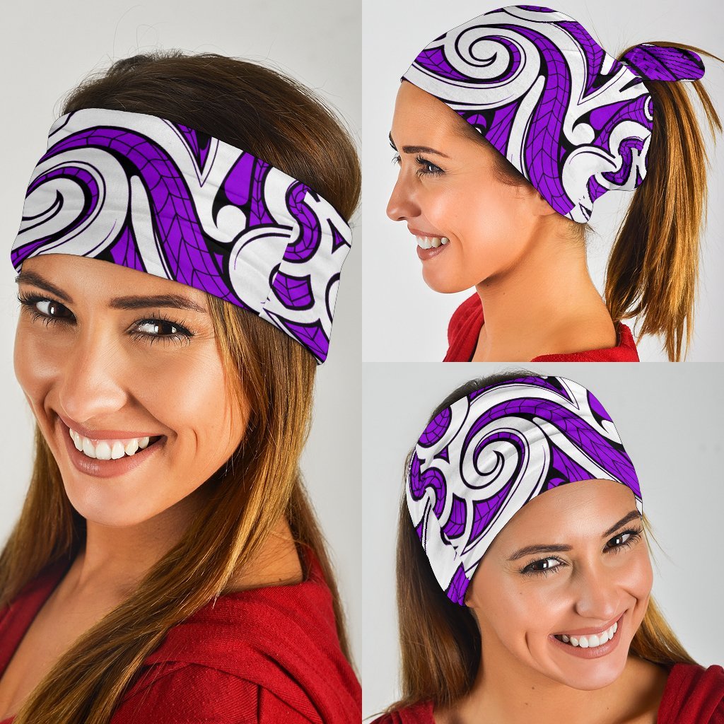 new-zealand-maori-tribal-ornament-bandana-purple