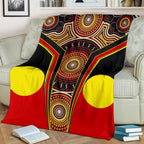 premium-blanket-aboriginal-with-dot-painting-art