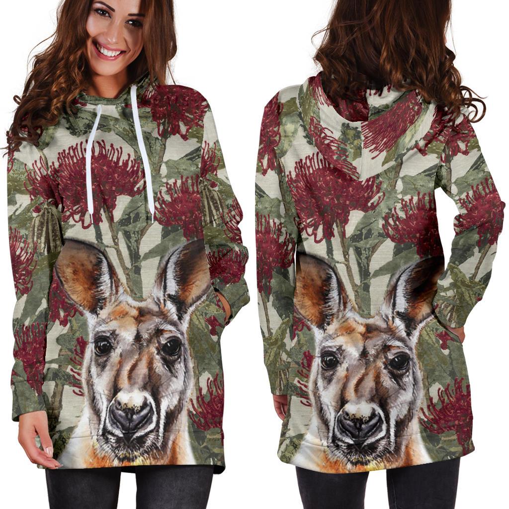 hoodie-dress-kangaroo-hoodie-waratah-painting