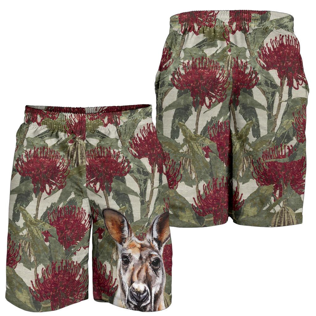 short-kangaroo-short-waratah-painting-men