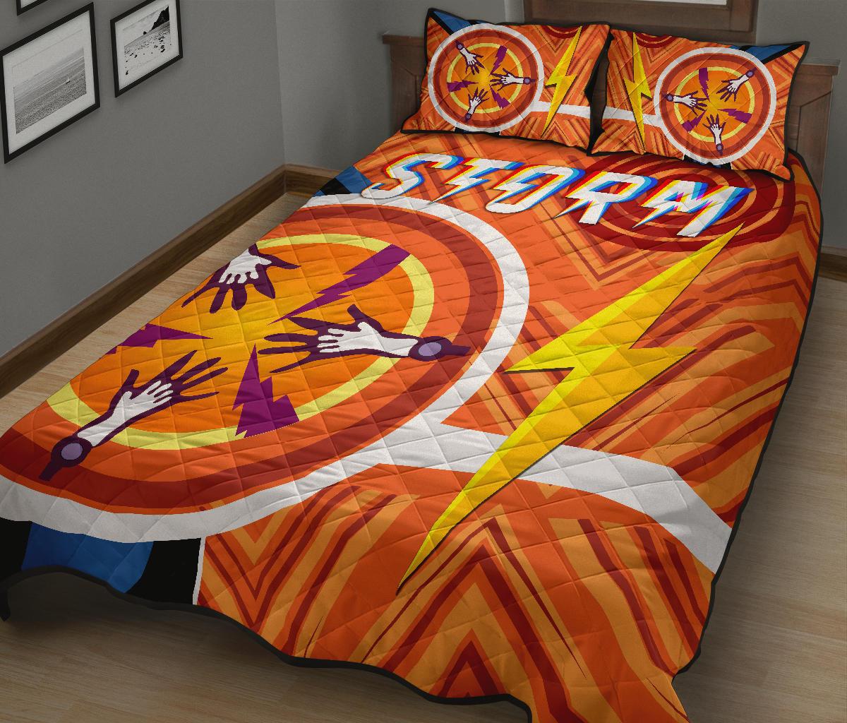 storm-quilt-bed-set-simple-indigenous-orange