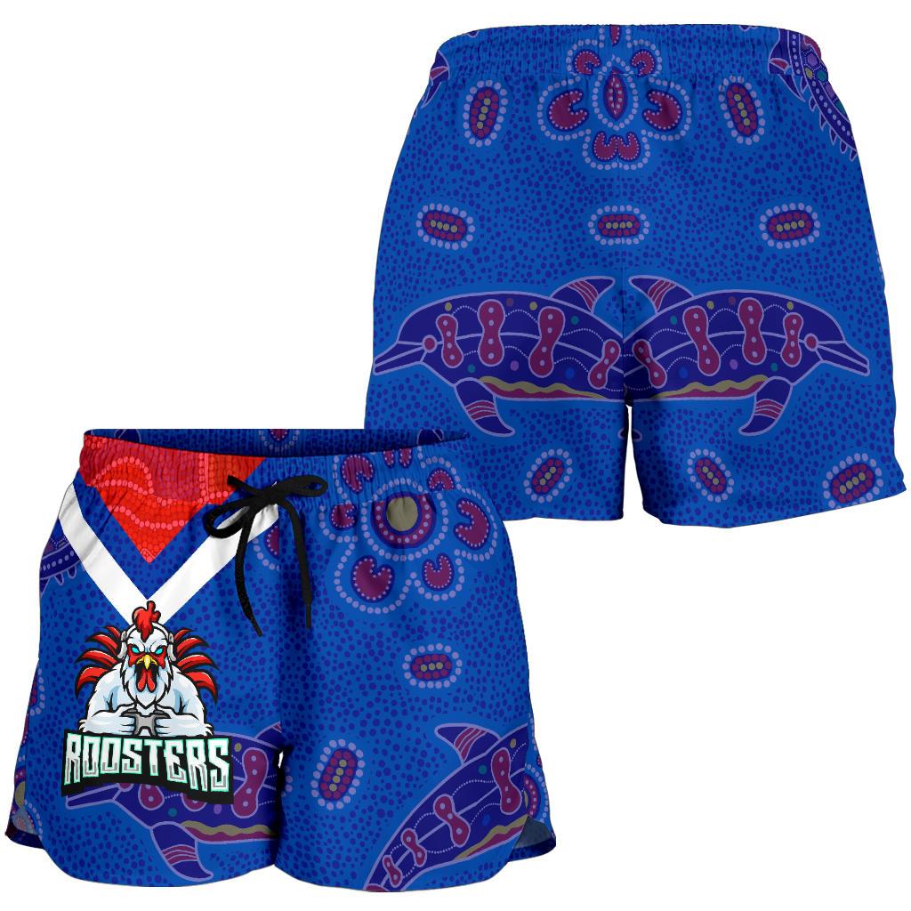 Sydney Roosters Indigenous Women Shorts Prairie Style No.1 - Vibe Hoodie