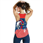 RooSTERS Women Racerback Tank - Red Aboriginal Rugby LT13 - Vibe Hoodie