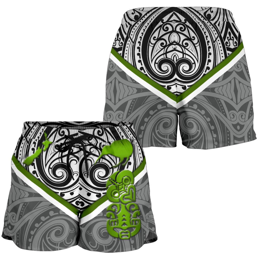 New Zealand Maori Rugby Women Shorts Pride Version - Gray - Vibe Hoodie