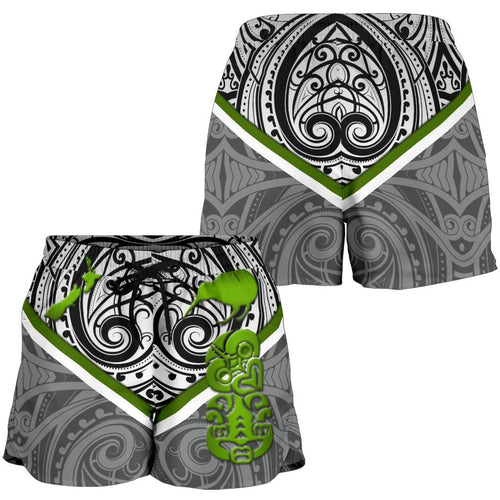 New Zealand Maori Rugby Women Shorts Pride Version - Gray - Vibe Hoodie