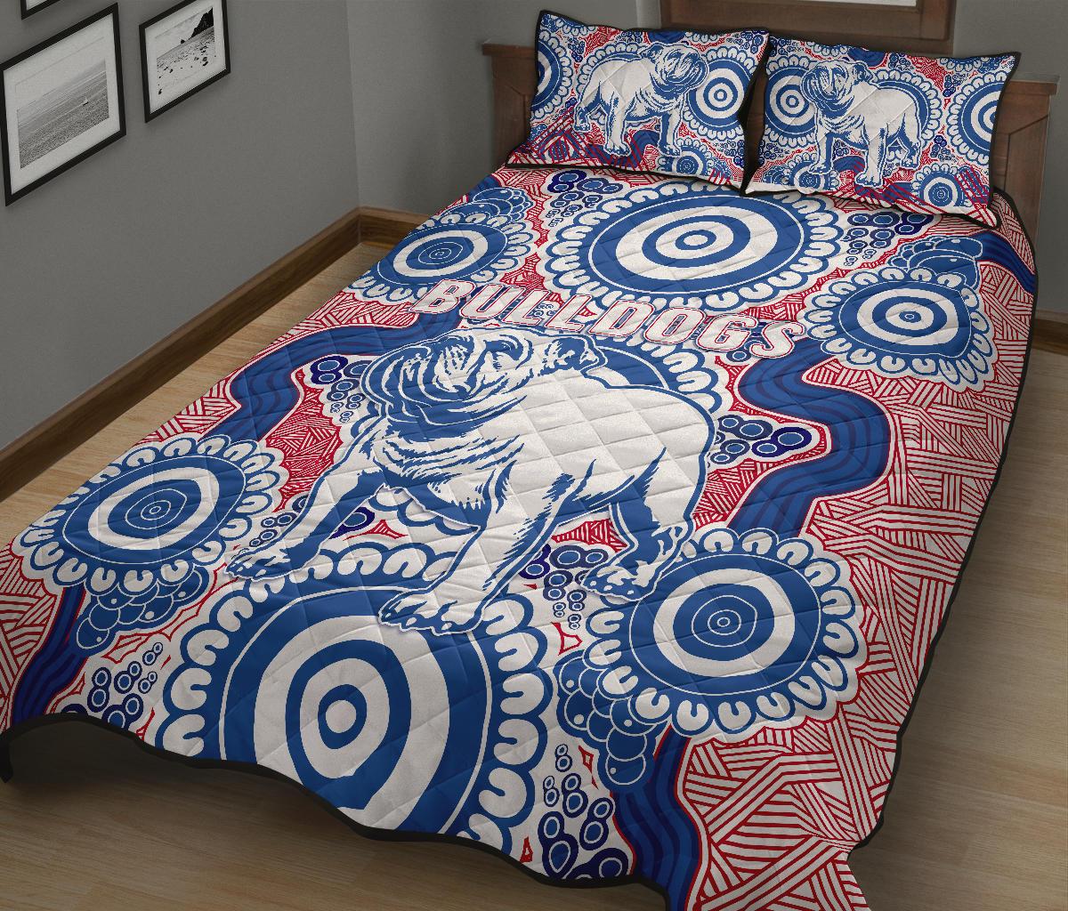western-quilt-bed-set-bulldogs-simple-indigenous