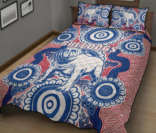 western-quilt-bed-set-bulldogs-simple-indigenous