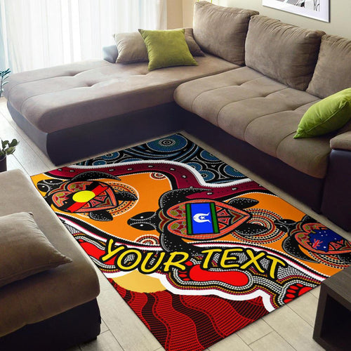 custom-area-rug-australia-aboriginal-dots-with-turtle-and-naidoc-flags