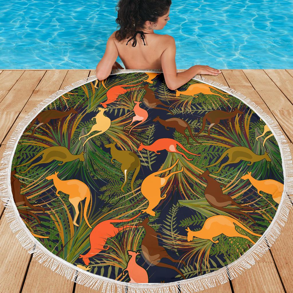 beach-blanket-kangaroo-blanket-australia-ver01-59-x-59-inches
