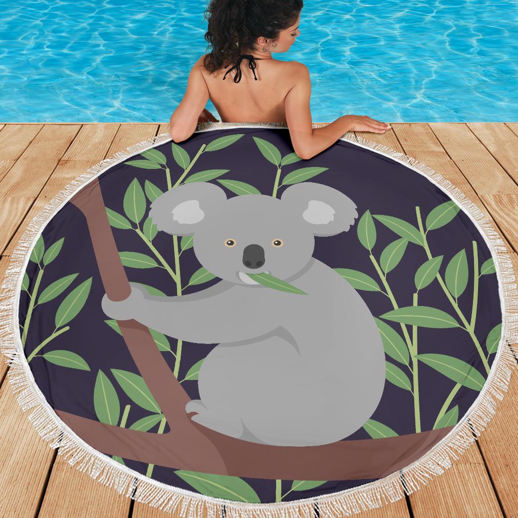 beach-blanket-koala-blanket-climbing-tree-painting-59-x-59-inches