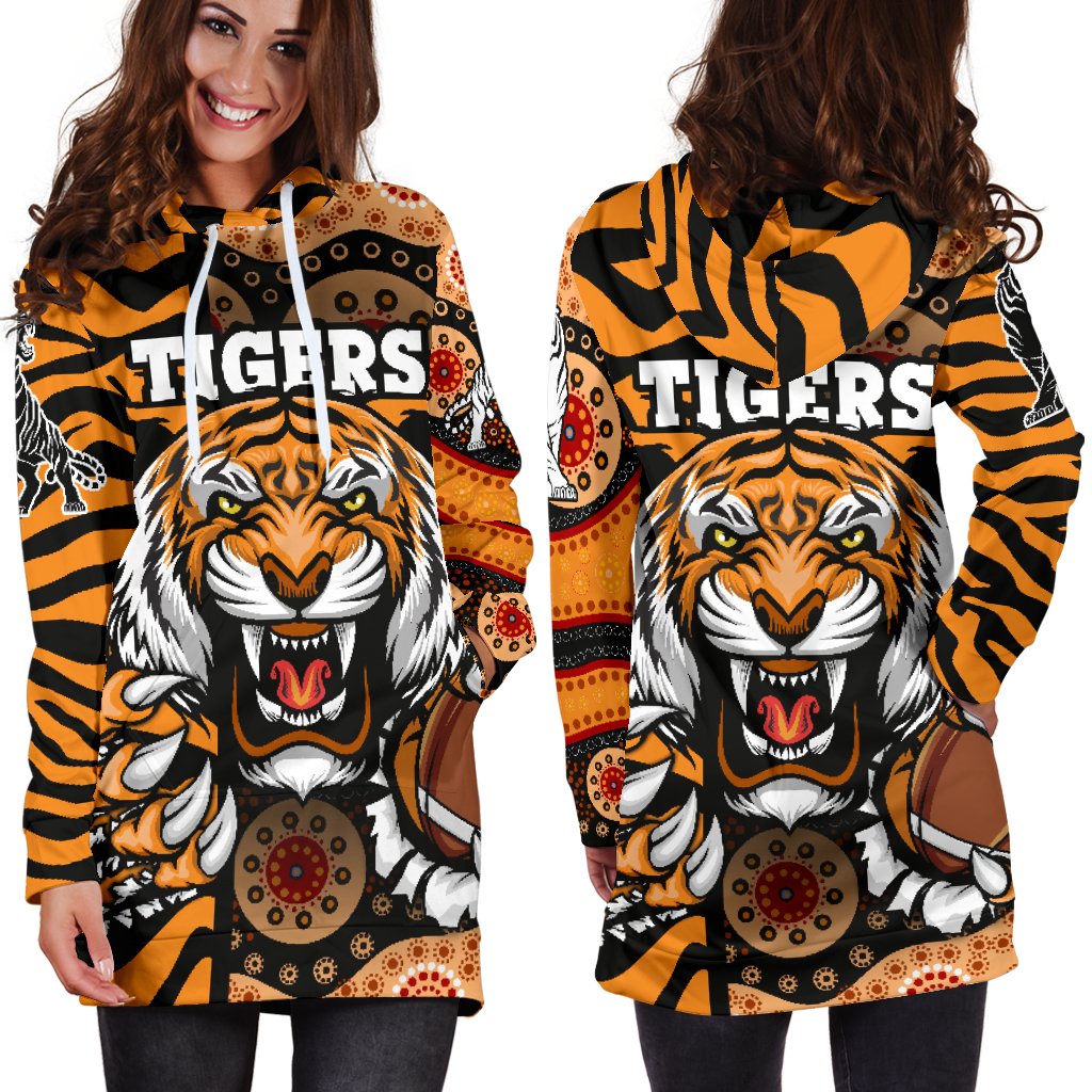 custom-personalised-tigers-womens-hoodie-dress-wests-tiger-skin-style