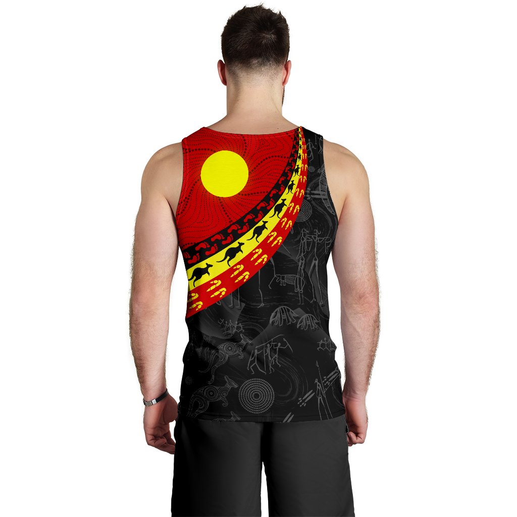 aboriginal-mens-tank-top-indigenous-flag-circle-dot-painting