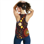 Aboriginal Women's Racerback Tank - Aboriginal Art Ver01 - Vibe Hoodie