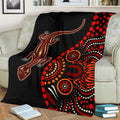 aboriginal-premium-blanket-aboriginal-lizard-with-dot-painting-pattern