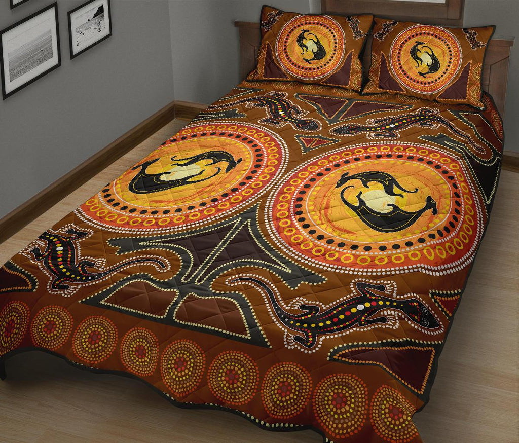 aboriginal-quilt-cover-set-lizard-kangaroo-dot-patterns