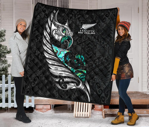 new-zealand-premium-quilt-manaia-paua-fern-wing-white