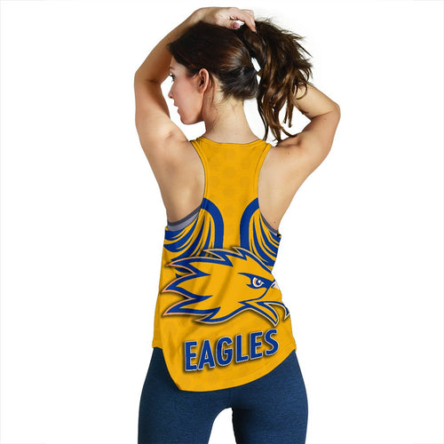 Eagles Women Racerback Tank West Coast - Gold - Vibe Hoodie