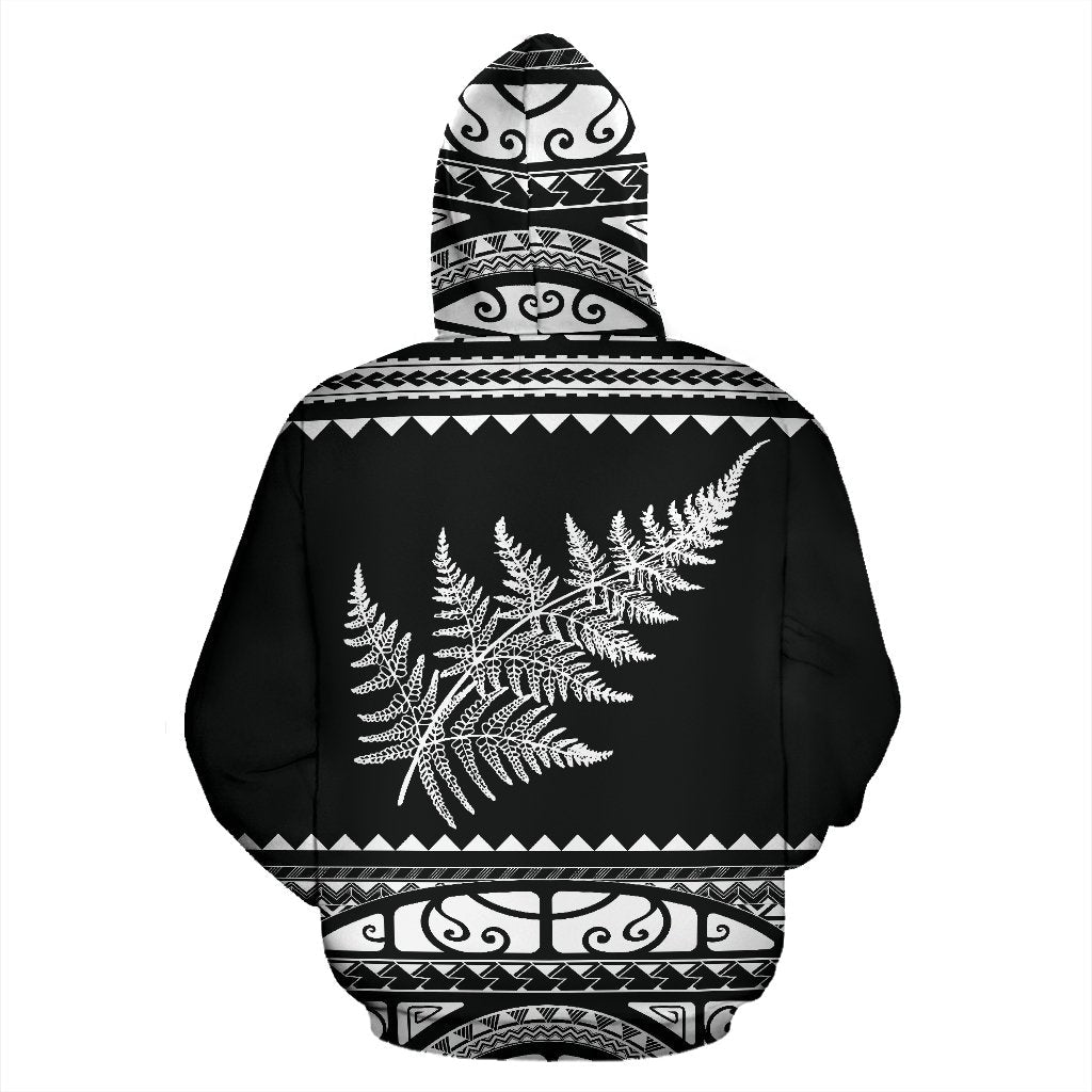 new-zealand-maori-zip-up-hoodie-aotearoa-silver-fern-zipper-hoodie-white