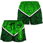 New Zealand Maori Rugby Women Shorts Pride Version - Green - Vibe Hoodie