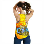CSK Women Racerback Tank Cricket Universe Energy Vibes - Vibe Hoodie