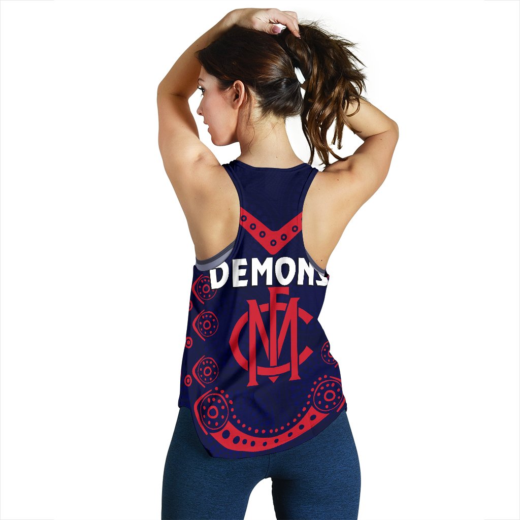 Melbourne Demons Indigenous Women Racerback Tank Football - Vibe Hoodie
