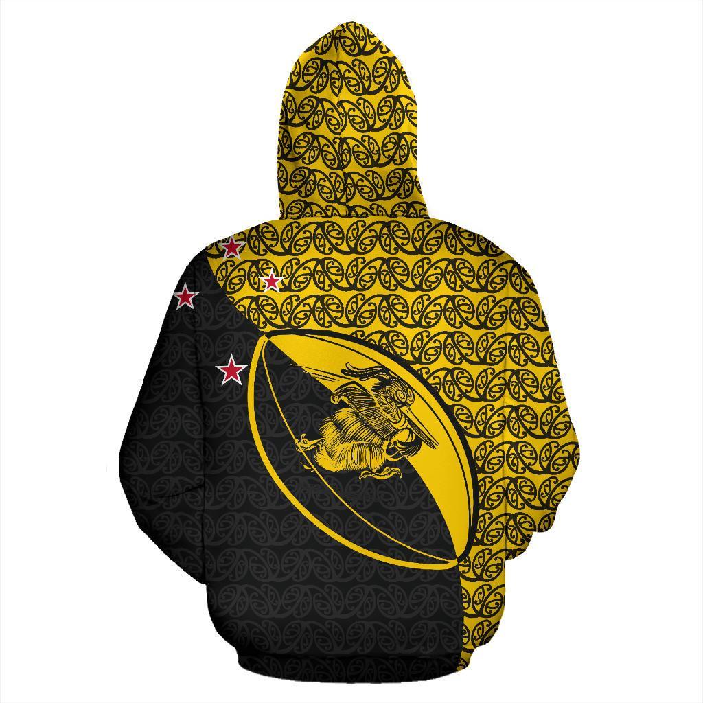 claws-on-rugby-ball-hoodie-yellow