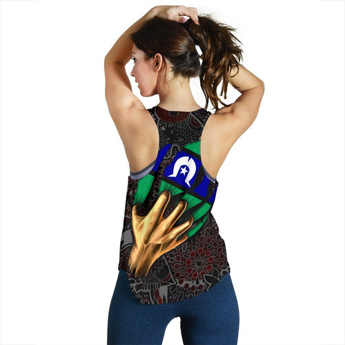 Aboriginal WoMen's Racerback Tank - Torres Strait Blood In Me - Vibe Hoodie