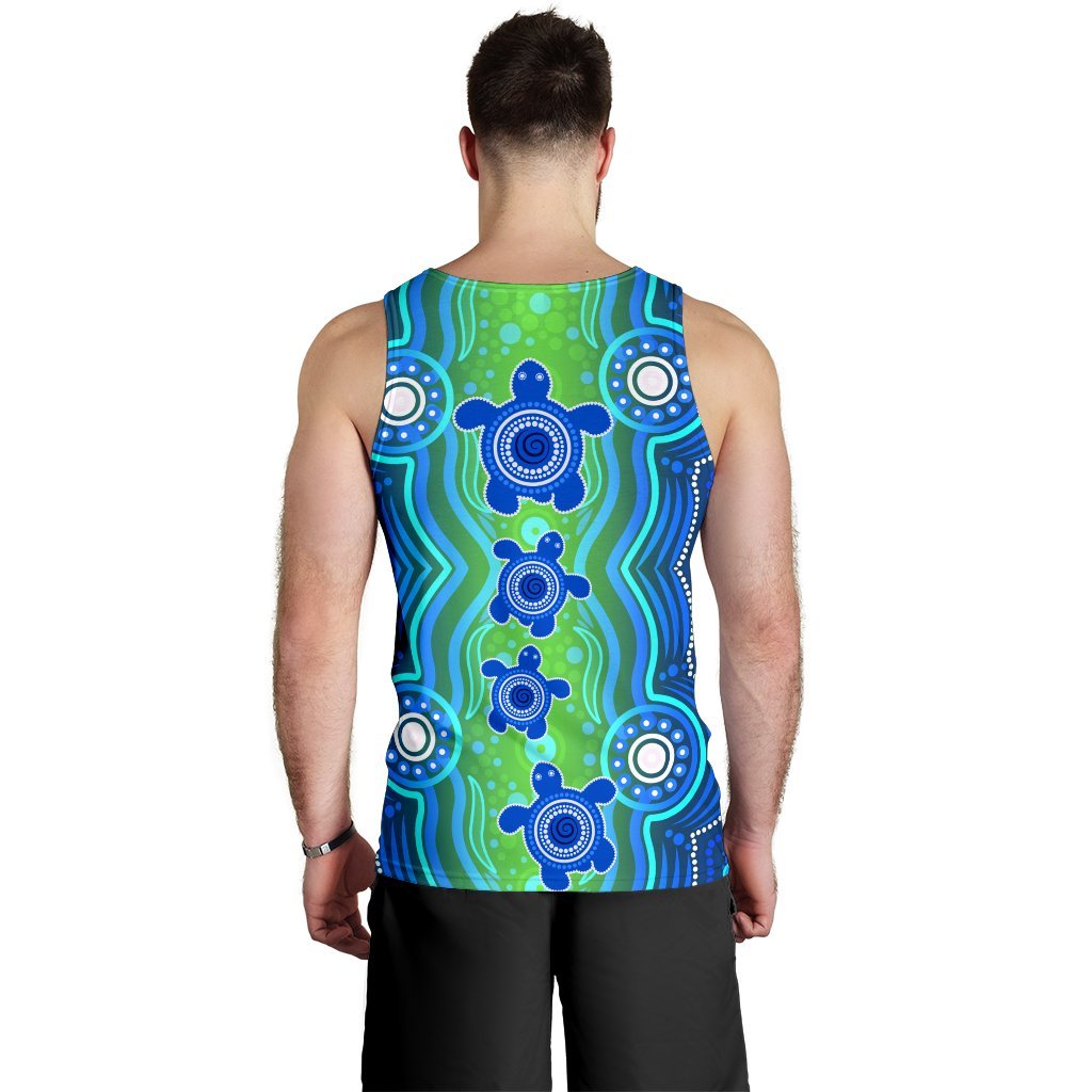 1staustrali-aboriginal-mens-tank-top-aboriginal-turtle-family