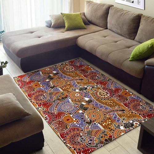 area-rug-aboriginal-patterns-rug-australian-animals