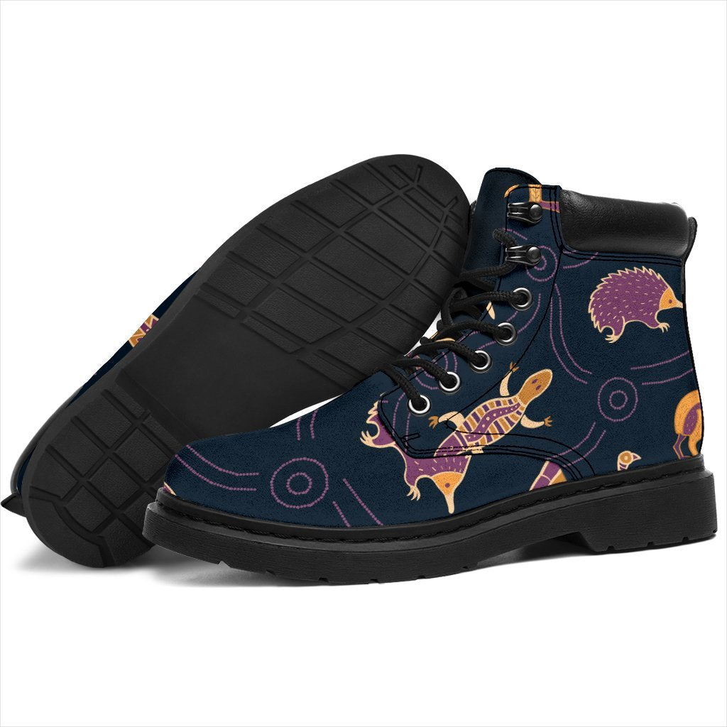 all-season-boots-indigenous-animals-patterns