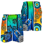 aboriginal-mens-shorts-indigenous-turtle-dot-painting-art