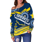 Proud Cowboys Off Shoulder Sweater Indigenous North Queensland - Vibe Hoodie